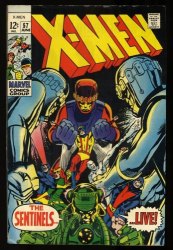 Cover Scan: X-Men #57 FN/VF 7.0 Neal Adams Art! Sentinels Appearance 1st Larry Trask! - Item ID #332910