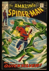 Cover Scan: Amazing Spider-Man #71 VF- 7.5 Quicksilver Appearance! Romita Cover - Item ID #332925