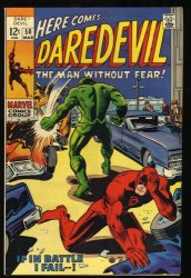 Cover Scan: Daredevil #50 NM- 9.2 If in Battle I Fail---! Barry Smith Art - Item ID #333115