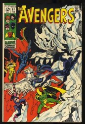 Cover Scan: Avengers #61 NM- 9.2 John Buscema Cover Art! 1969 Black Panther! - Item ID #333153