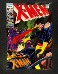 Cover Scan: X-Men #59 FN- 5.5 Neal Adams Cover! The Last X-Man! Karl Lykos! - Item ID #333178