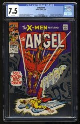 Cover Scan: X-Men #44 CGC VF- 7.5 White Pages 1st Appearance Silver Age Red Raven! Angel! - Item ID #337345