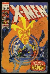 Cover Scan: X-Men #58 VG 4.0 1st Appearance Havok! Neal Adams Cover!! - Item ID #337358