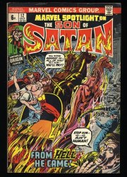 Cover Scan: Marvel Spotlight #12 FN- 5.5 UK Price Variant 1st Appearance Son of Satan!! - Item ID #337392