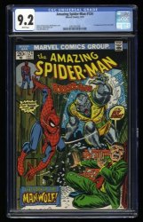 Cover Scan: Amazing Spider-Man #124 CGC NM- 9.2 White Pages 1st Appearance Man-Wolf! - Item ID #338687