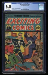 Cover Scan: Exciting Comics #46 CGC FN 6.0 The Black Terror! Alex Schomburg Cover!  - Item ID #338691