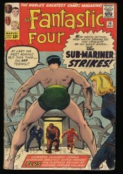 Cover Scan: Fantastic Four #14 GD+ 2.5 Sub-Mariner Appearance! Ben Grimm! - Item ID #340345