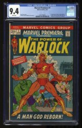 Cover Scan: Marvel Premiere (1972) #1 CGC NM 9.4 1st Appearance HIM Adam Warlock! - Item ID #340597