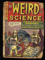 Cover Scan: Weird Science #14 P 0.5 EC Science Fiction Robot Cover! - Item ID #342238