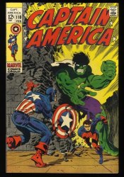 Cover Scan: Captain America #110 VF/NM 9.0 Hulk Battle 1st Appearance Madame Hydra/Viper! - Item ID #345258