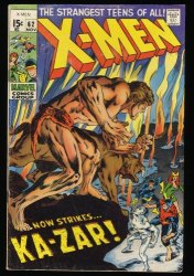 Cover Scan: X-Men #62 VG+ 4.5 Ka-Zar Neal Adams Cover 1st Savage Land! Magneto! - Item ID #345353