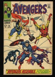 Cover Scan: Avengers #58 FN 6.0 2nd Appearance Vision! Ultron/Vision Origin! - Item ID #348639
