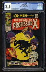 Cover Scan: X-Men #42 CGC VF+ 8.5 Off White Jon Berk Collection! Death of Professor X! - Item ID #349350