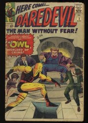 Cover Scan: Daredevil #3 FA/GD 1.5 1st Appearance and Origin of the Owl! - Item ID #349356