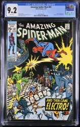 Cover Scan: Amazing Spider-Man #82 CGC NM- 9.2 White Pages Electro Appearance! - Item ID #350073