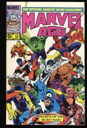 Cover Scan: Marvel Age #12 VF/NM 9.0 1st Black Costume Spider-Man! - Item ID #350743