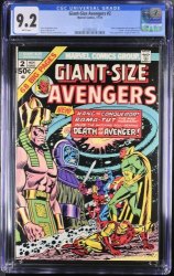 Cover Scan: Giant-Size Avengers #2 CGC NM- 9.2 White Pages Death of Swordsman!  - Item ID #351039