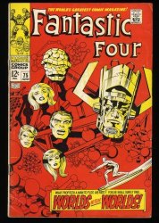 Cover Scan: Fantastic Four #75 FN 6.0 Silver Surfer Galactus! Jack Kirby Cover! - Item ID #351147