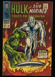 Cover Scan: Tales To Astonish #93 FN+ 6.5 Silver Surfer Vs Incredible Hulk! - Item ID #351358