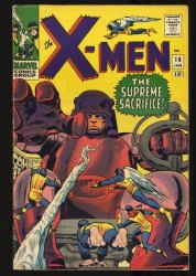 Cover Scan: X-Men #16 FN- 5.5 3rd Appearance Sentinels! Stan Lee! Jack Kirby Art! - Item ID #351499