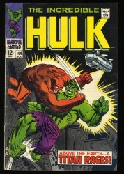 Cover Scan: Incredible Hulk #106 FN 6.0 2nd Missing Link! 1968! - Item ID #351598