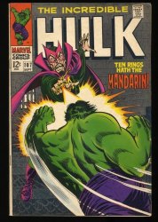 Cover Scan: Incredible Hulk #107 VF- 7.5 Mandarin! Incredible Hulk! - Item ID #351599