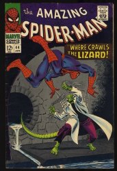 Cover Scan: Amazing Spider-Man #44 FN+ 6.5 2nd Appearance Lizard! John Romita! - Item ID #351631