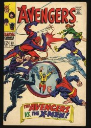 Cover Scan: Avengers #53 FN+ 6.5 Avengers Vs X-Men! Buscema Cover! 1968!  - Item ID #351635