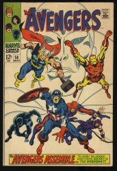 Cover Scan: Avengers #58 VF 8.0 2nd Appearance Vision! Ultron/Vision Origin! - Item ID #351639