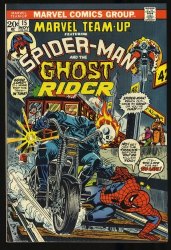 Cover Scan: Marvel Team-up #15 VF- 7.5 Spider-Man Ghost Rider! Marvel! - Item ID #351650
