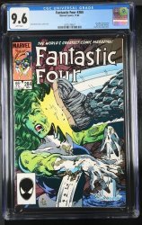 Cover Scan: Fantastic Four #284 CGC NM+ 9.6 White Pages John Byrne She-Hulk! - Item ID #351752