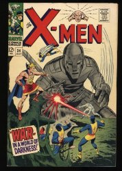 Cover Scan: X-Men #34 FN+ 6.5 Mole Man Appearance! Dan Adkins Robot Cover! - Item ID #352045