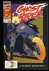 Cover Scan: Ghost Rider (1990) #1 NM+ 9.6 1st Appearance Danny Ketch! - Item ID #353023