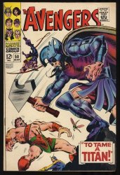 Cover Scan: Avengers #50 VF- 7.5 Typhon, Zeus and Ares Appearance! - Item ID #353068