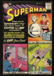 Cover Scan: Superman #132 VG+ 4.5 Batman Robin Appearance! Robot Cover! - Item ID #353083
