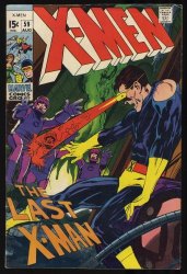 Cover Scan: X-Men #59 FN 6.0 Neal Adams Cover! The Last X-Man! Karl Lykos! - Item ID #353094