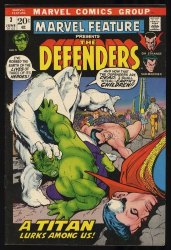 Cover Scan: Marvel Feature #3 VF- 7.5 3rd Appearance Defenders! - Item ID #353098
