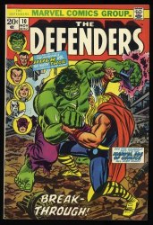 Cover Scan: Defenders #10 FN+ 6.5 Thor vs Incredible Hulk!  Avengers-Defenders Crossover! - Item ID #353195