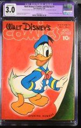 Cover Scan: Walt Disney's Comics And Stories #1 CGC GD/VG 3.0 Off White to White (Restored) - Item ID #356490