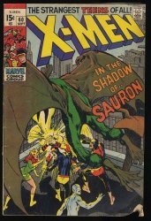 Cover Scan: X-Men #60 VG 4.0 1st Appearance of Sauron! Neal Adams Art!! - Item ID #357323