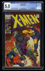 Cover Scan: X-Men #53 CGC FN- 5.5 1st Barry Windsor Smith Art! Blastaar! Beast Origin! - Item ID #357980