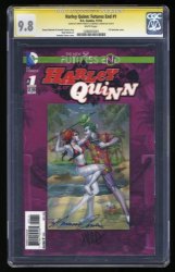 Cover Scan: Harley Quinn: Futures End (2014) #1 CGC NM/M 9.8 White Pages SS Pamiotti Conner - Item ID #357986