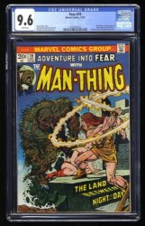 Cover Scan: Fear #19 CGC NM+ 9.6 White Pages Man-Thing 1st Appearance Howard the Duck! - Item ID #357989