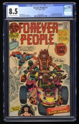 Cover Scan: Forever People (1971) #1 CGC VF+ 8.5 1st Full Appearance Darkseid! Jack Kirby! - Item ID #357991