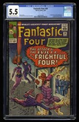 Cover Scan: Fantastic Four #36 CGC FN- 5.5 1st Appearance Medusa and Frightful Four! - Item ID #358088