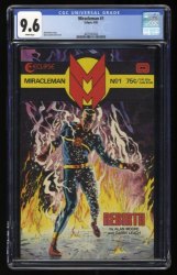 Cover Scan: MiracleMan (1985) #1 CGC NM+ 9.6 White Pages - Item ID #358413