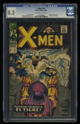 Cover Scan: X-Men #25 CGC VF+ 8.5 Off White to White 1st Appearance El Tigre Jack Kirby Art! - Item ID #358465
