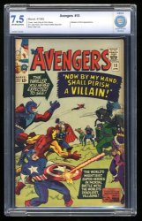 Cover Scan: Avengers #15 CBCS VF- 7.5 Death Baron Zemo Iron Man! Kirby Art! - Item ID #358470