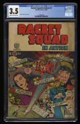 Cover Scan: Racket Squad in Action (1952) #2 CGC VG- 3.5 Cream To Off White - Item ID #358735