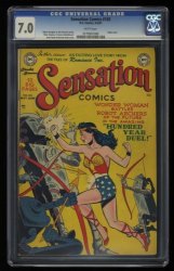 Cover Scan: Sensation Comics #103 CGC FN/VF 7.0 White Pages Robot Cover! - Item ID #359065